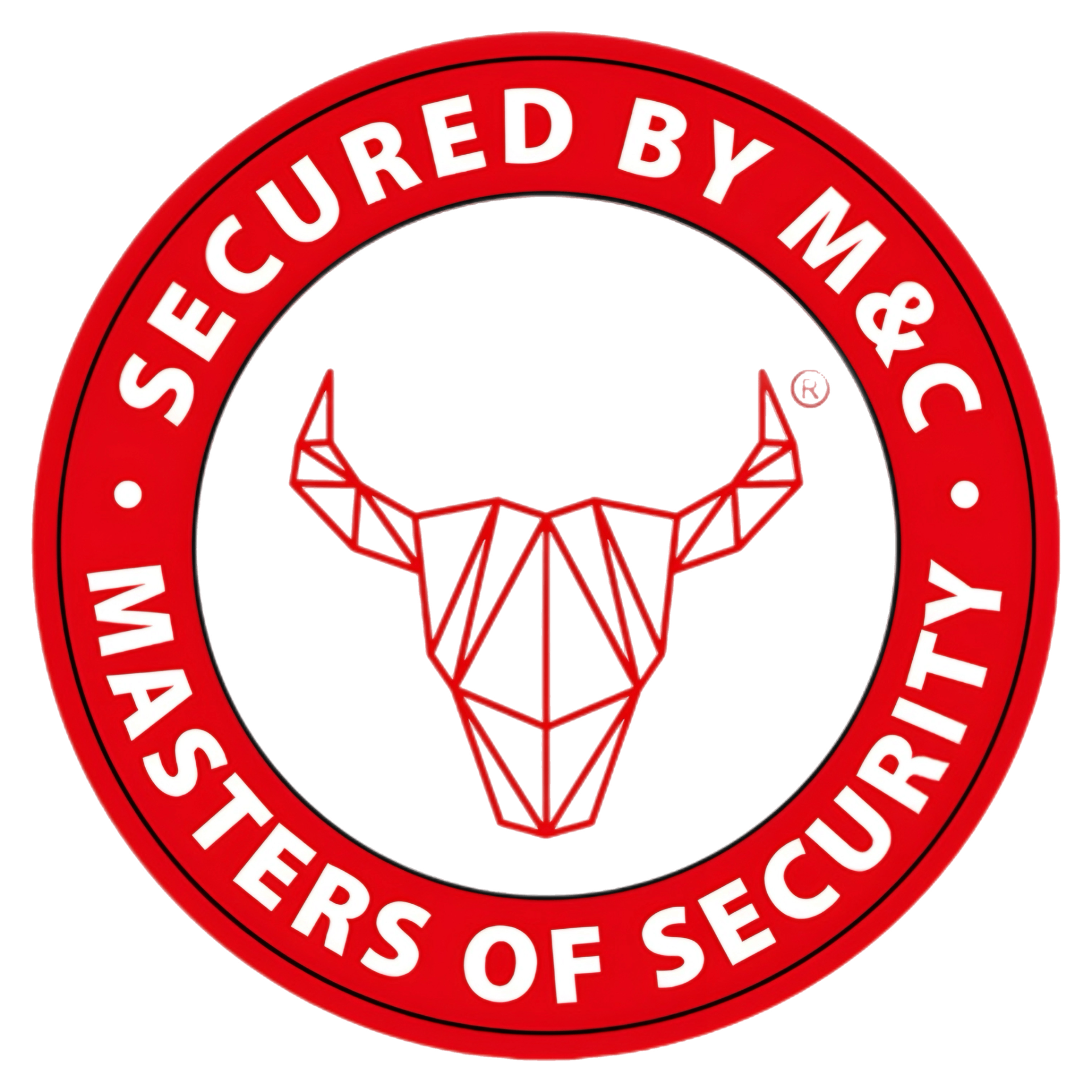 Sticker Secured by M&C — Masters of Security